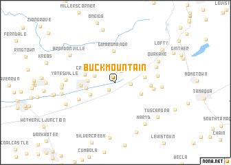 map of Buck Mountain