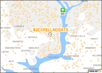 map of Bucknell Heights