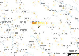 map of Bučkovci