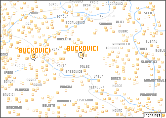 map of Bučkovići
