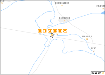 map of Bucks Corners