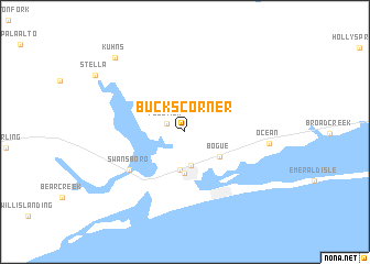 map of Bucks Corner