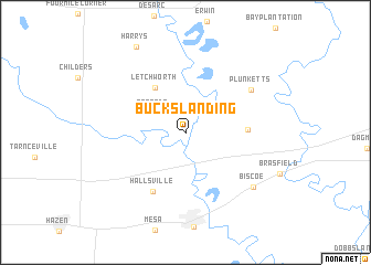 map of Bucks Landing