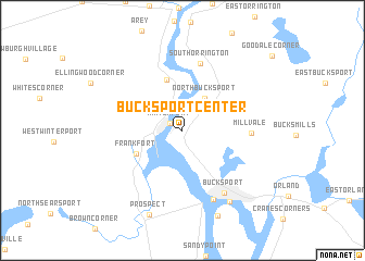 map of Bucksport Center