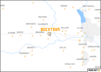 map of Bucktown