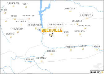 map of Buckville