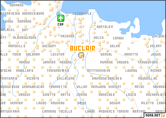 map of Buclair