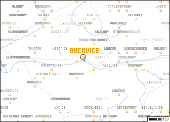 map of Bučovice