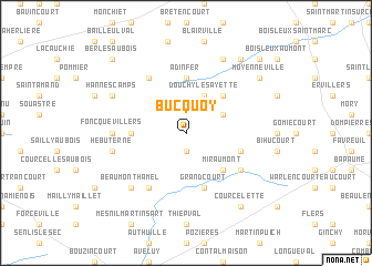 map of Bucquoy