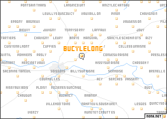map of Bucy-le-Long