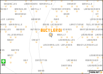 map of Bucy-le-Roi