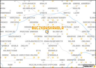 map of Buczkowska Wola