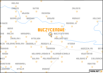 map of Buczyce Nowe