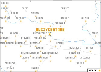 map of Buczyce Stare