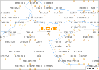 map of Buczyna