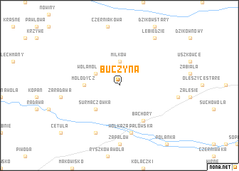 map of Buczyna