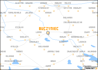 map of Buczyniec