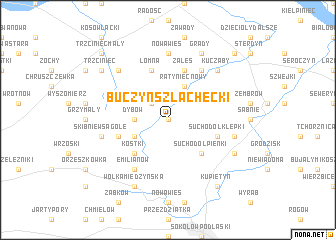 map of Buczyn Szlachecki