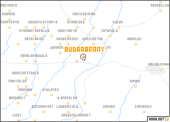 map of Budaábrány