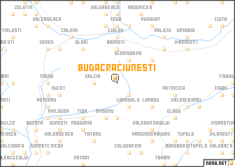 map of Buda-Crăciuneşti