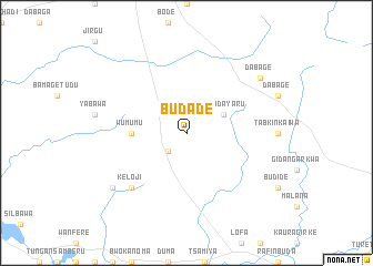 map of Budade