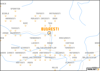 map of Budăeşti