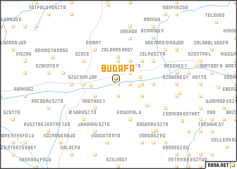 map of Budafa