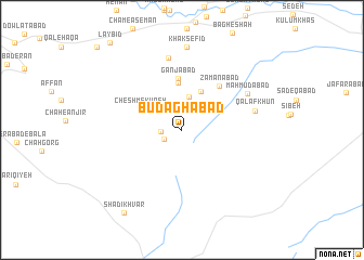 map of Būdāghābād