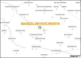 map of Buda Golubiyevichskaya