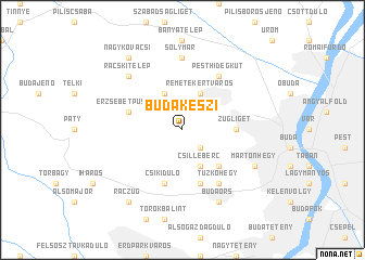 map of Budakeszi