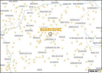 map of Budakovac