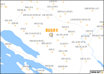 map of Budak