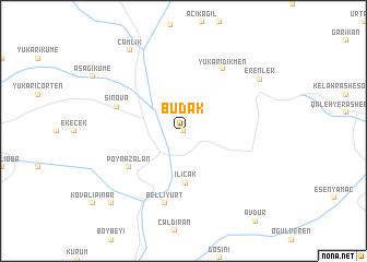 map of Budak