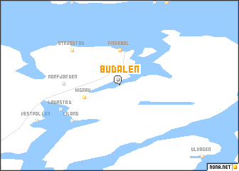 map of Budalen