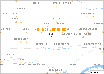 map of Buda-Lyubovka