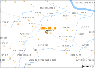 map of Budanica