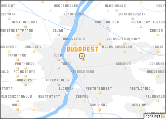 map of Budapest