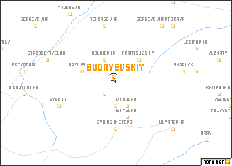 map of Budayevskiy