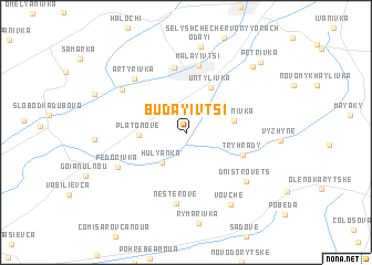 map of Budayivtsi