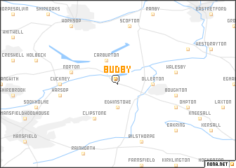 map of Budby