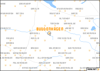 map of Buddenhagen