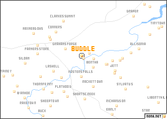 map of Buddle