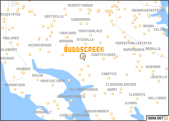 map of Budds Creek