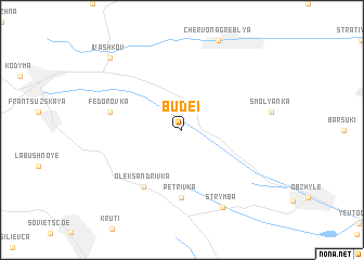 map of Budei