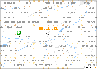 map of Budelière