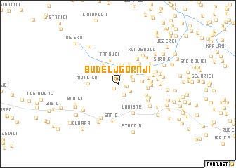 map of Budelj Gornji