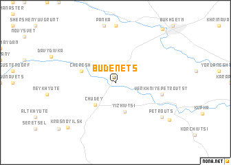 map of Budenets