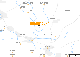 map of Budënnovka