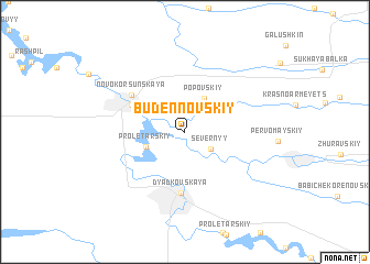 map of (( Budënnovskiy ))