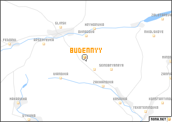 map of Budënnyy